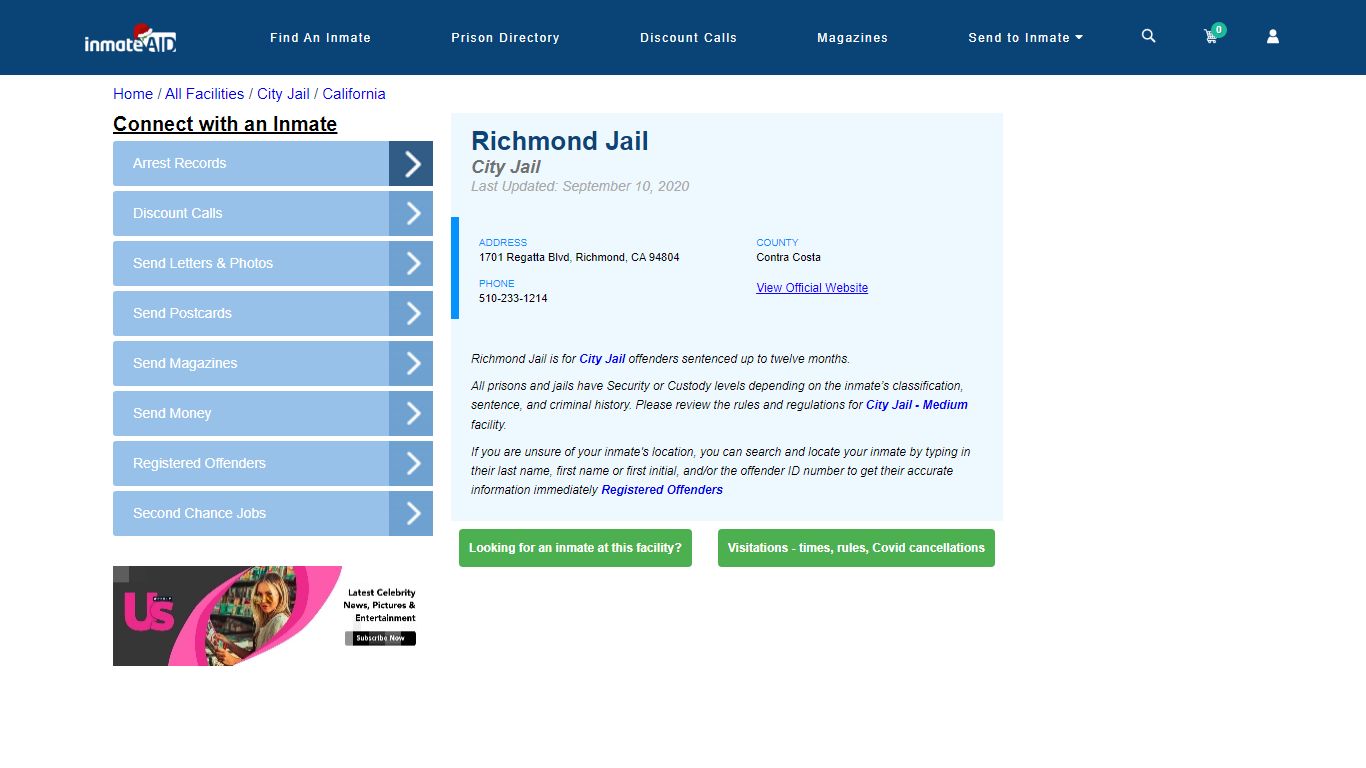 Richmond Jail | Inmate Locator